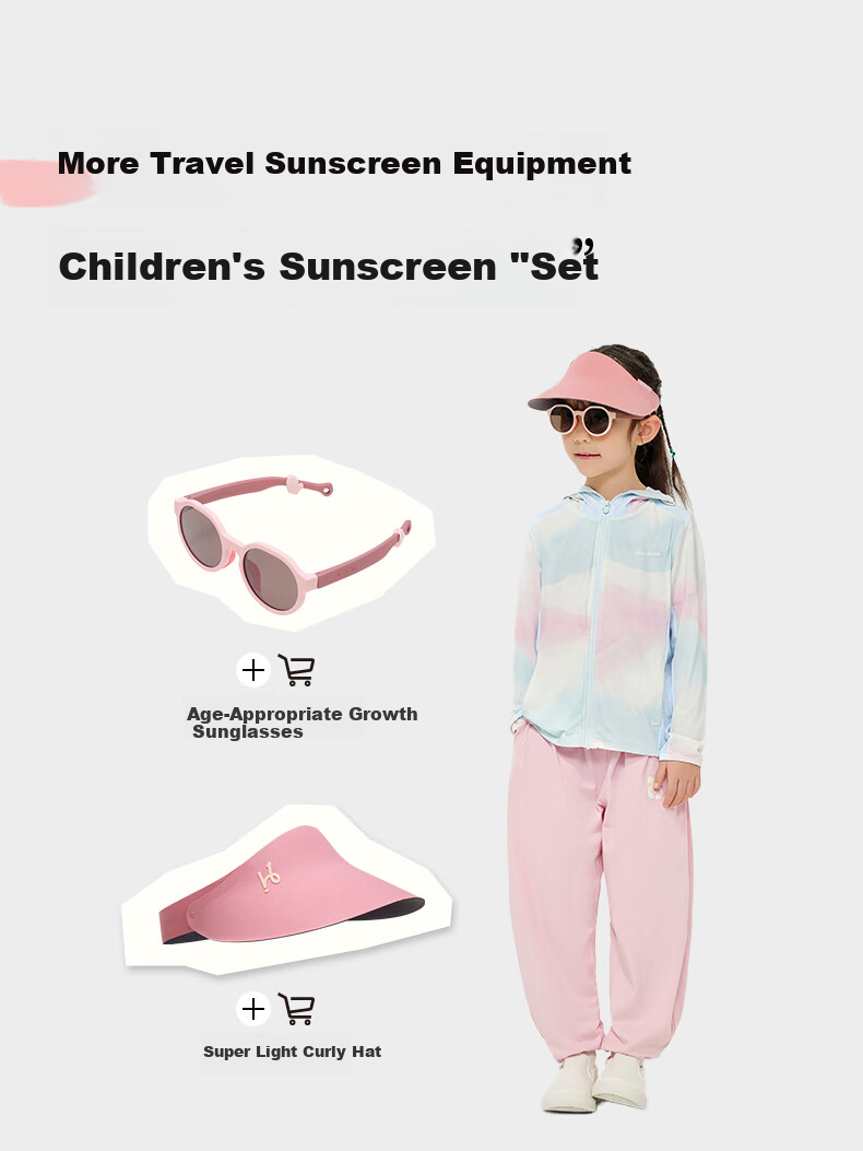 HeyBetter Children's Sun Protection Clothing, Ultra-Light And Stretchy, UV Protection UPF50+, Solid Color, Underwater Letter (Light Blue), Size 160 11