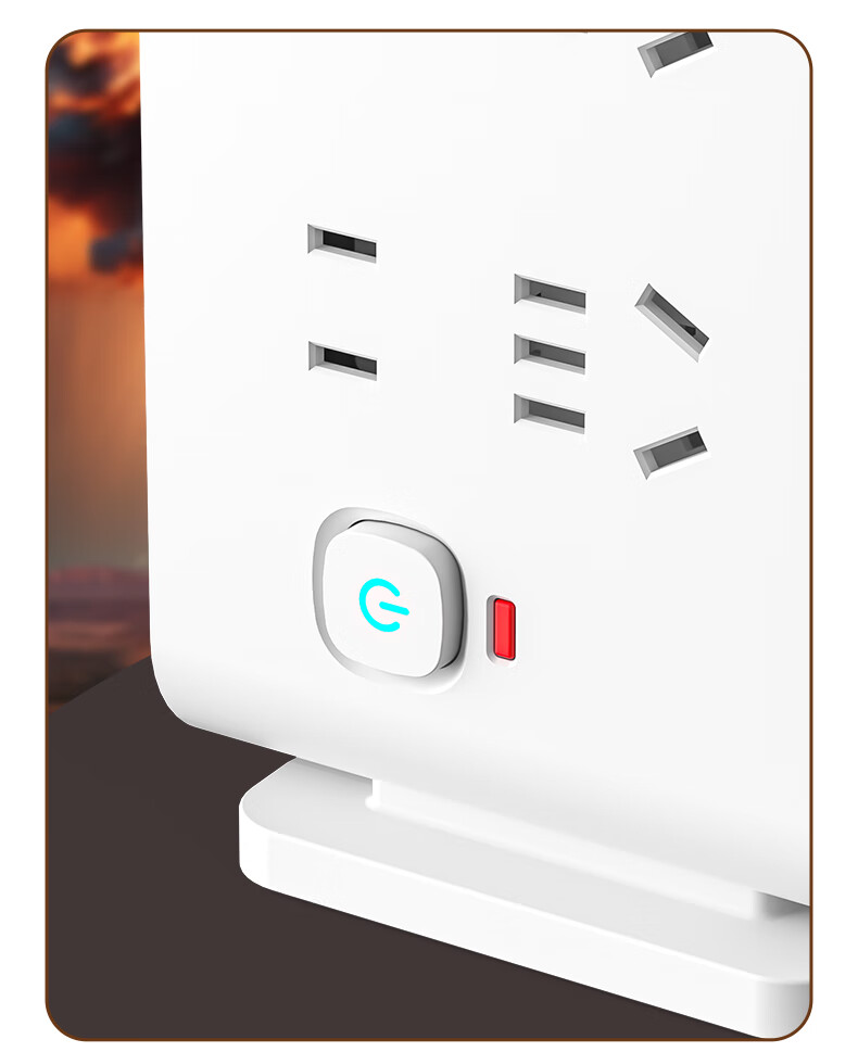 Sushiheermo [One Wireless Charging Layer + Clock] Tri-Color Warm Night Light Floor Socket - 3USB Desktop Charging Station, 0.8 Meter Power Strip, Multi-Functional All-In for Bedroom, Desk And Office 4