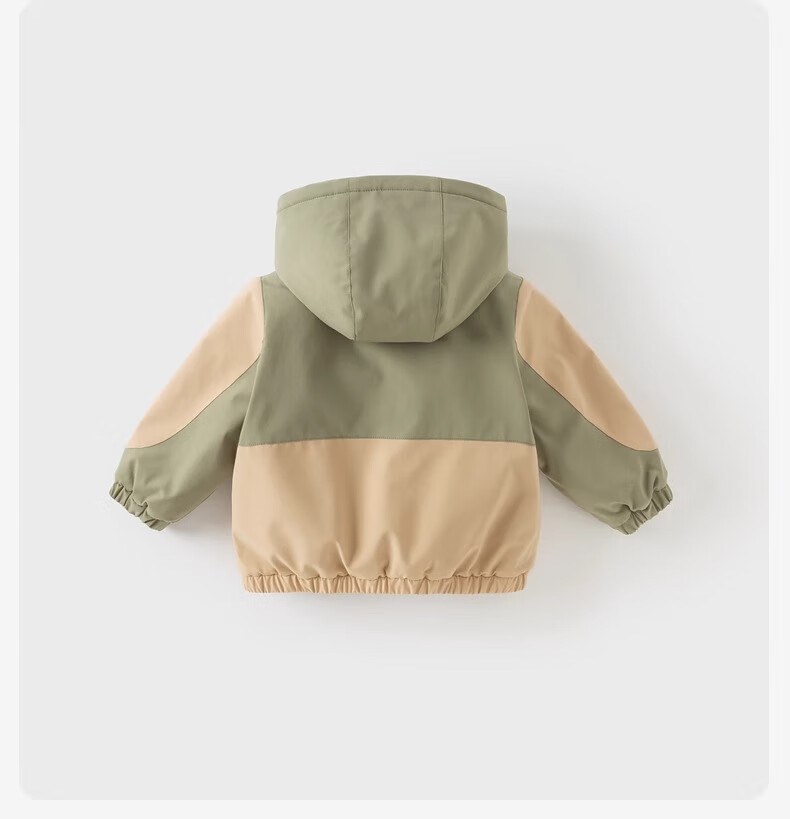 DAVE & BELLA Children's Triple-Protection Jacket Autumn Outerwear for Girls And Boys Outdoor Hooded Long-Sleeve Windbreaker 7