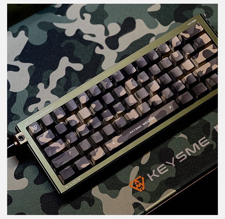 KEYSME Gaming Mouse Pad, Thickened Edge Locking, Non-Slip, Fabric Material, Camouflage Dark Night, Extra Large Size, for Both E-Sports And Office Use, Keyboard Mat, Smooth Surface 2