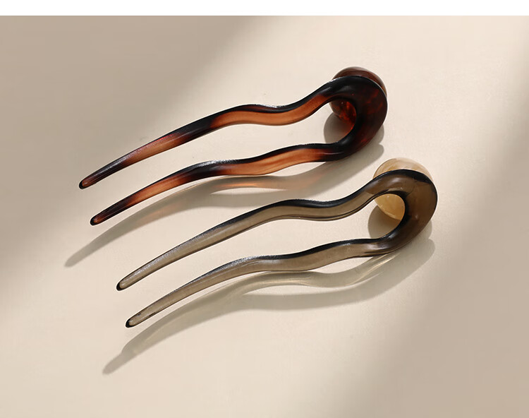 CHIMERA Vintage Round Bead New Chinese Style U-Shaped Hairpin Bun Maker Hair Stick for Women Birthday Gift Set of 2 11