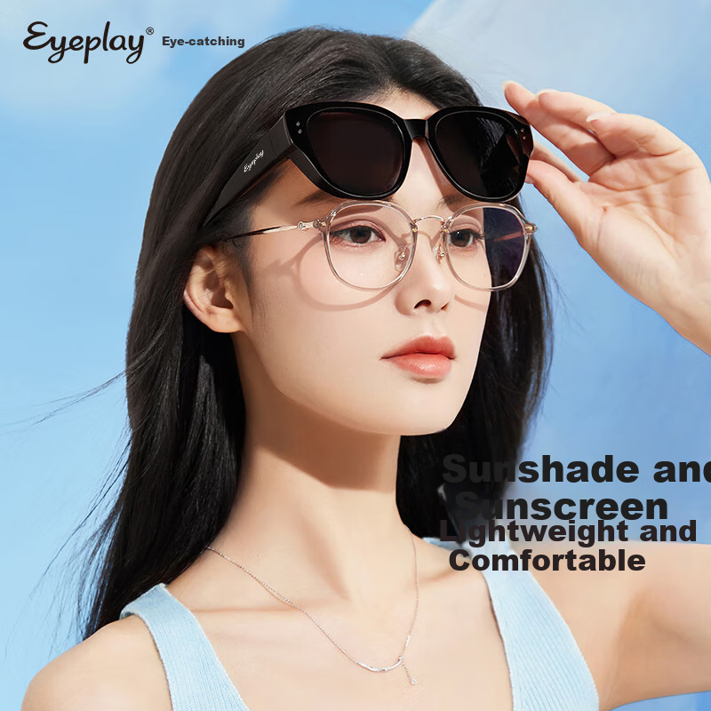 EYEPLAY Polarized Sunglasses for Women [Compatible with Prescription Lenses] Sunglasses for Men Driving Fishing 31027SP