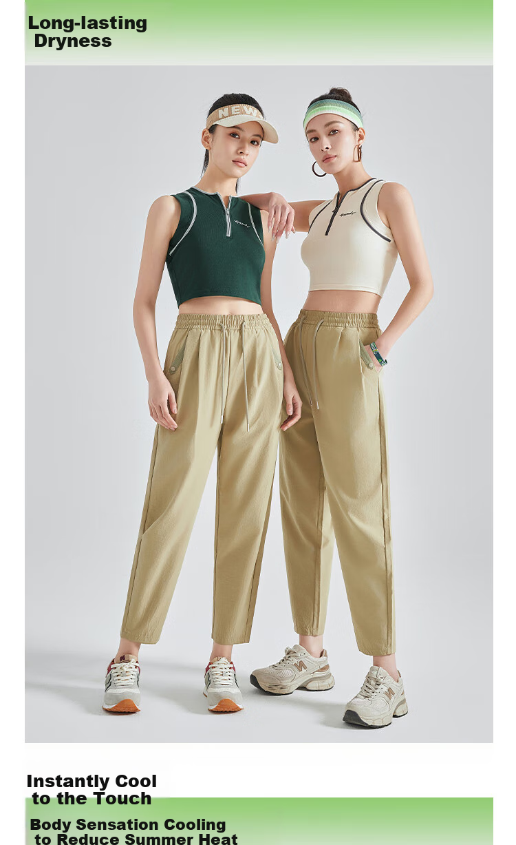 LangSha Straight-Leg Pants for Women, 2025 Summer New Fashion Loose Casual Pants, Lightweight Breathable Carrot Pants 11