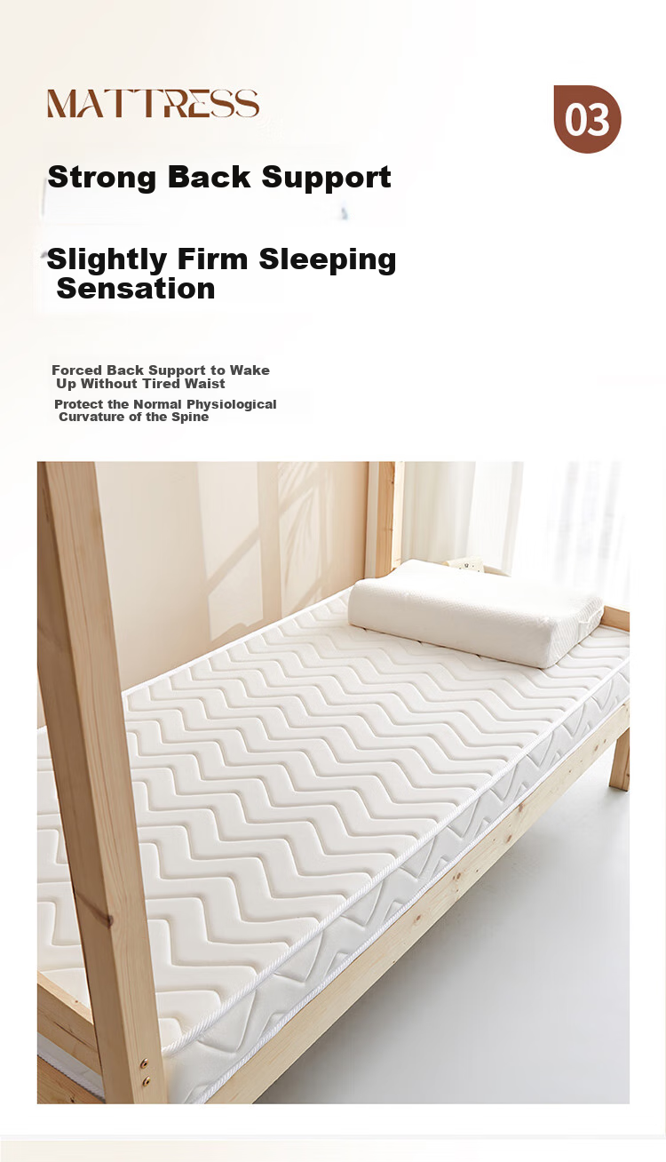 Wuyingongfang Natural Latex Mattress from Mu Yin Liangpin Textiles, 1.2x2 Meters, Single Bed Pad for Students, White 8