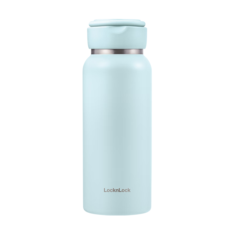 LOCK&LOCK Fresh And Eco-Friendly Insulated Tumbler, Outdoor Portable Thermos for Hot And Cold Drinks, Unisex Water Bottle, 650ML, Mint Gree