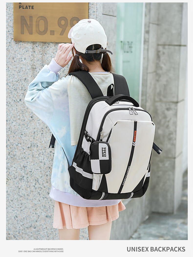 Dishuai Large Capacity Water-Resistant Breathable Lightweight Travel Backpack for Middle School, High School, and College Students 20