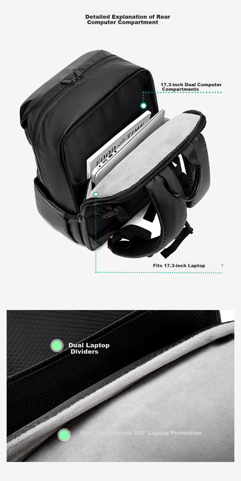 JD Original Black Knight New Model 2026 Simple Sports Backpack, Large Capacity Commuter Business Training Laptop Bag, Adult Men's Bag 11