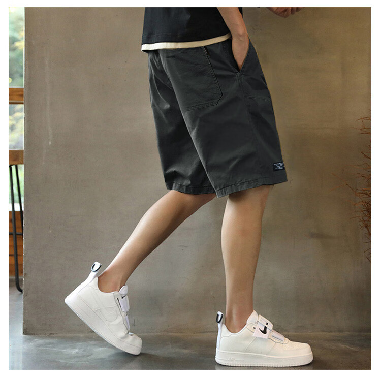 Langsha 2026 Summer New Men's Casual Shorts Loose Lightweight Versatile American Retro Style 7