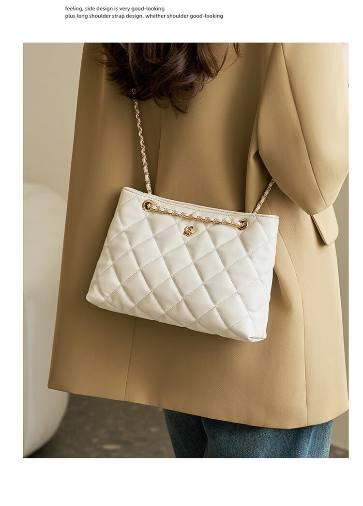Aokang Women's Handbag, Trendy Diamond Pattern Underarm Bag, Light Luxury Crossbody Shoulder Bag, Birthday Gift for Girlfriend Or Wife 9