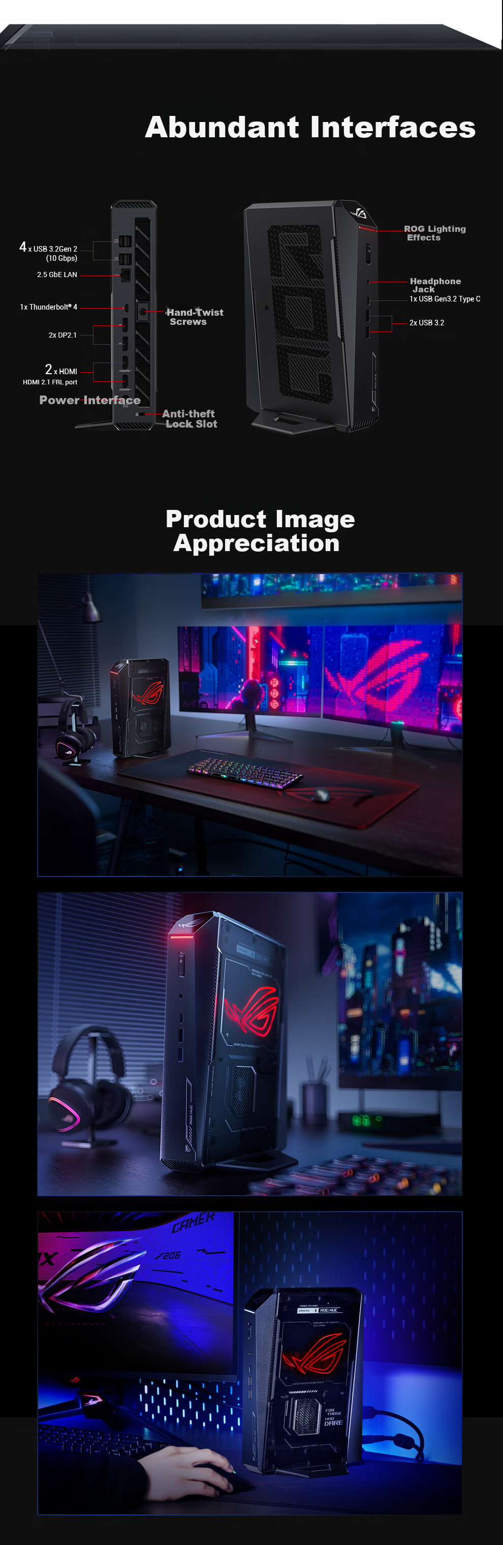 ROG NUC 2025 Gaming Mini PC with Dedicated Graphics Card, High-Performance AI Desktop Computer (Ultra 9-275HX, 32GB RAM, 2TB Storage, RTX5070TI GPU) 9