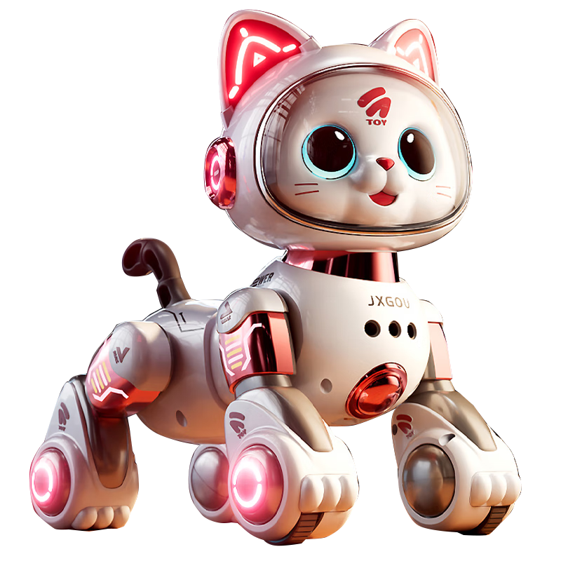 BEN NI Robot Dog Children's Toy, Birthday Gift for Girls Aged 1-3, RC Remote Control Car, Intelligent AI Robot Cat