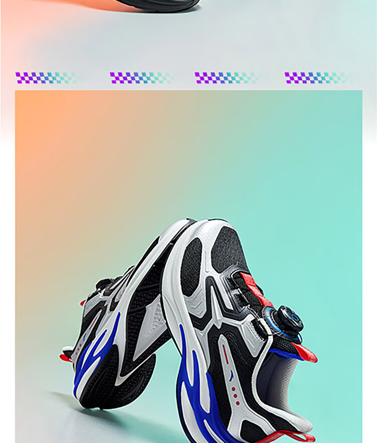 ANTA Children's Shoes, Boys' Sports Shoes, Chihuan Running Shoes, 2026 Autumn Mesh Breathable Youth Running Shoes 19