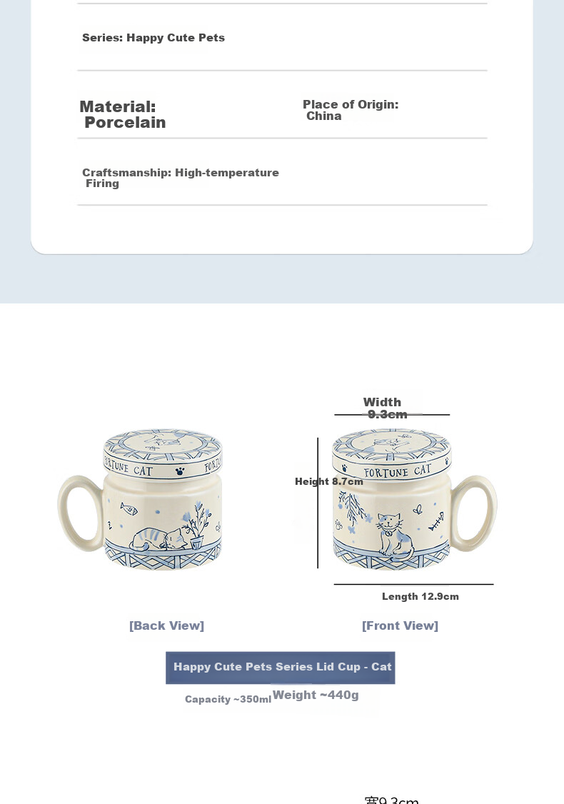 WOOCH [Mid-Autumn Festival Gift] Mug Couple Gift Box Set, Water Cups for Lovers, Friends, Birthday, Wedding, Housewarming 8