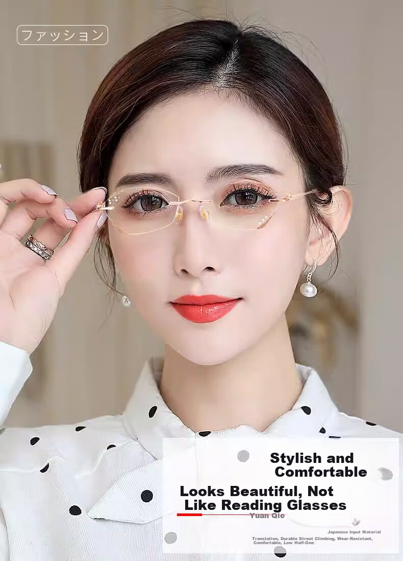 Chuangguo Japanese Imported Reading Glasses for Women, High-Definition Anti-Blue Light Genuine Premium First-Line Brand High-Definition Sold by JD Name Brand 6