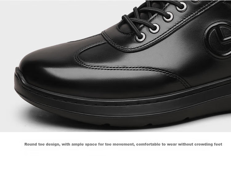 Goldlion [Spring And Summer Refresh] Men's Business Leather Shoes, Breathable Comfortable Slip-On Casual Shoes G550330639AAA Black Size 43 11