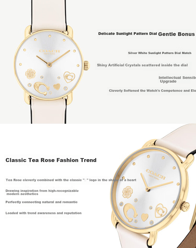 COACH CARY Series Quartz Women's Watch 14504305, Recommended by Kong Xue'er, Mid-Autumn Festival Gift/gift-Giving 4