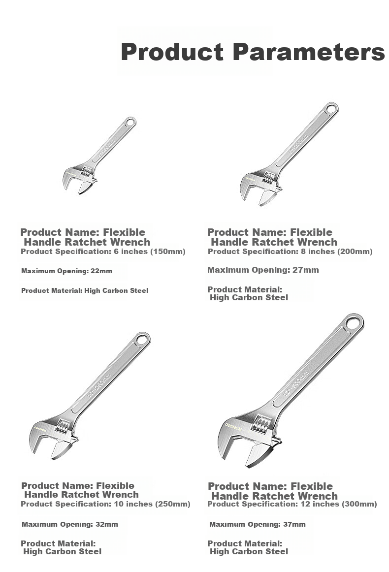 WORKPRO Universal Wrench, Hexagon Linkage Wrench, Box-End Wrench, Adjustable Wrench, Multi-Functional Auto Repair Tool 9