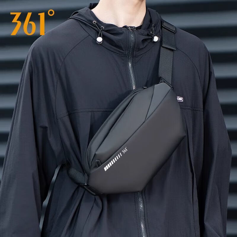 361° Men's Crossbody Bag Lightweight Outdoor Chest Bag Large Capacity Commuter Shoulder Bag Simple Durable Sling Bag Cycling Bag New 1