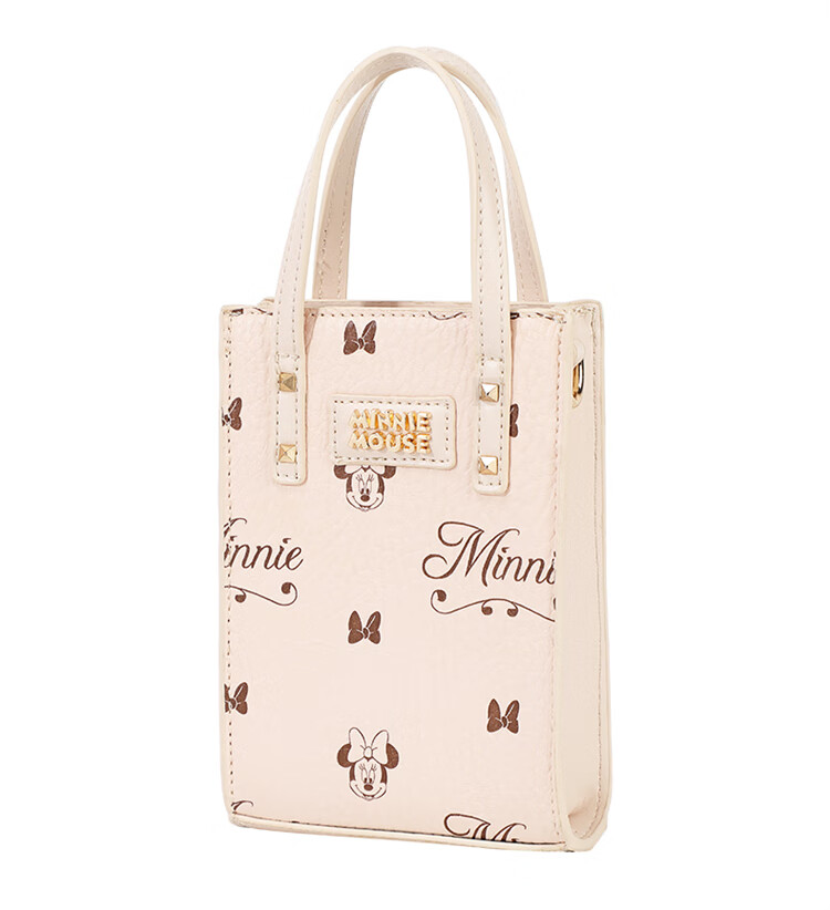 Disney Handbag, Women's Bag, Minnie Shoulder Crossbody Bag, Basket-Shaped Small Purse, Gift Box Packaging, Birthday Present for Girls 21