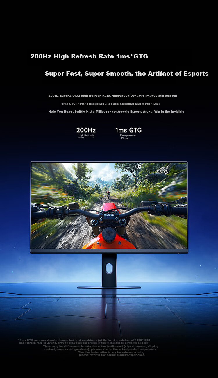 MI REDMI 24.5-Inch Gaming Monitor, 200Hz High Refresh Rate, Fast IPS HDR400, 1ms GTG, Computer Display G25 G24 Upgraded Versio 3