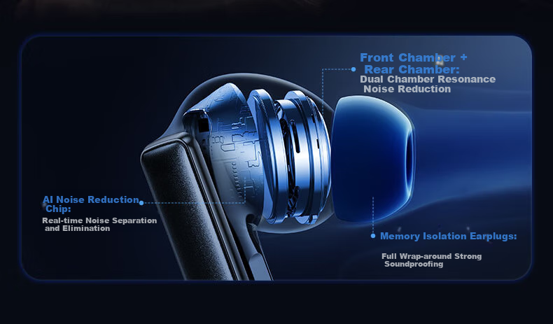 Jinyun (KINYO) [Up to -60dB Top Noise Cancellation | Latest 2026 Model] Deep Active Noise Cancelling Earphones, Bluetooth Headphones, In-Ear Ultra-Long Battery Life, Gentle on Ears, Top Ten in Rankings 11