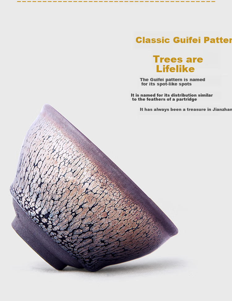 Danyi Jianyang Jianzhan teacup oil drop partridge feather pattern tasting cup iron-rimmed teacup host cup original ore glaze tea set bound mouth 4