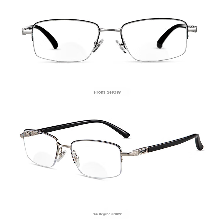 Xiyanghong Bifocal Anti-Blue Light Reading Glasses for Men And Women, Ultra-Light High-Definition Presbyopic Glasses AX5336 300 Degrees 12
