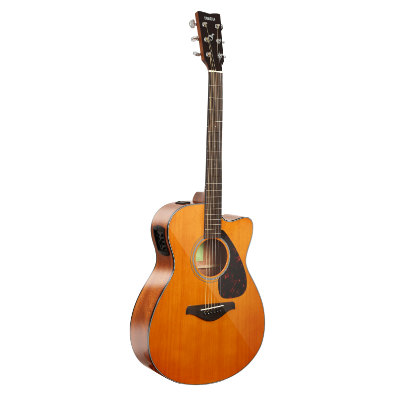 YAMAHA FSX800C VN North American Model Solid Wood Top Beginner Acoustic-Electric Guitar, 40-Inch Guitar, Vintage Color