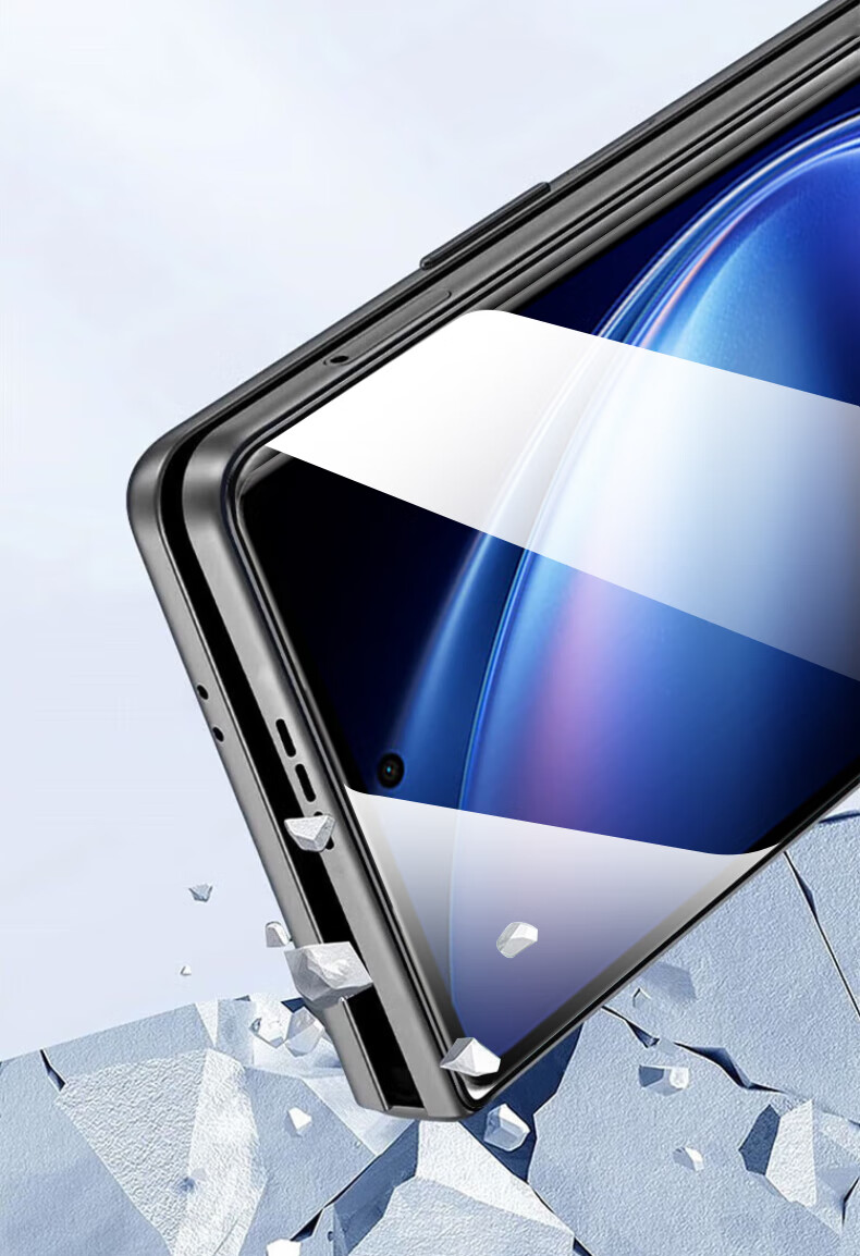 Baosou [2-Pack - Damage Compensation] Tempered Glass Screen Protector for vivo X Fold5 XFold5 Foldable Phone Clear Front Outer Screen Protective Film 7