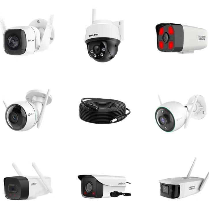 Кабель питания Yingqian для камер Dahua, Hikvision, Yingshi, Pulin 360, Qioan, 3 метра, DC12V, черный