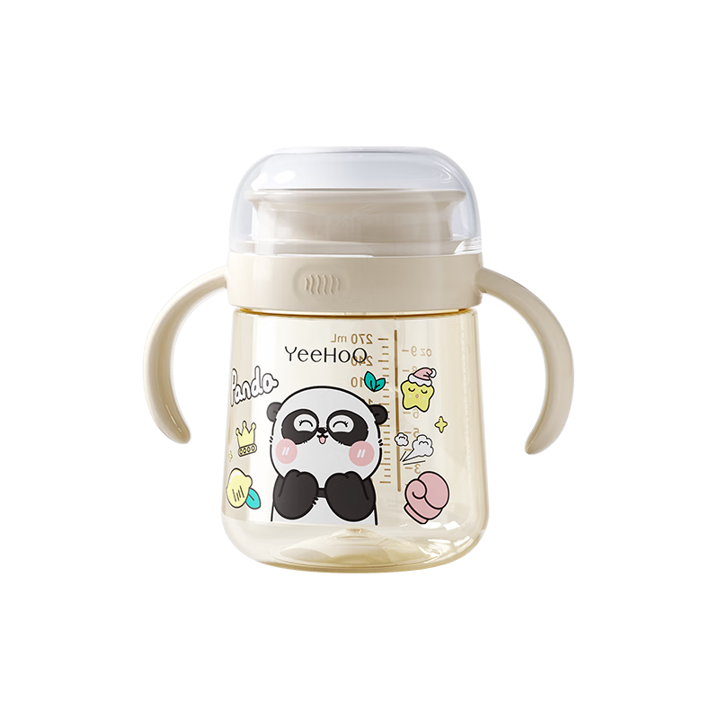 YEEHOO Sippy Cup Baby Drinking Cup Toddler Sip Water Milk Cup Household Lip-Control Training Cup Summer Kids Water Cup