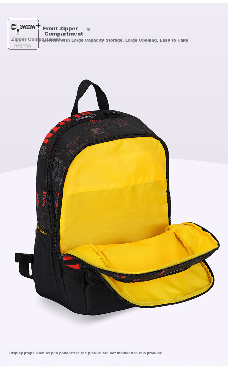 LEGO Children's Backpack for Grades 3-9, Large Capacity Shoulder Bag, Lightweight And Comfortable, Green Ninja, 20236 6