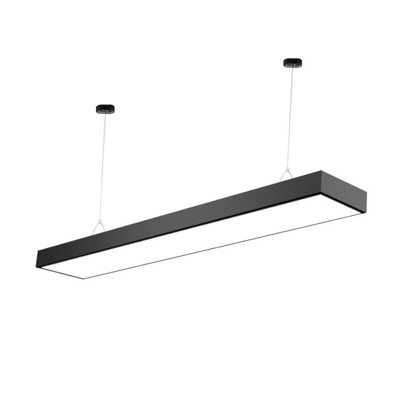 BOSAN Office LED Linear Light Flat Panel Pendant Light for Office Mall Gym Conference Room 120x15x4cm 50W Engineering Model