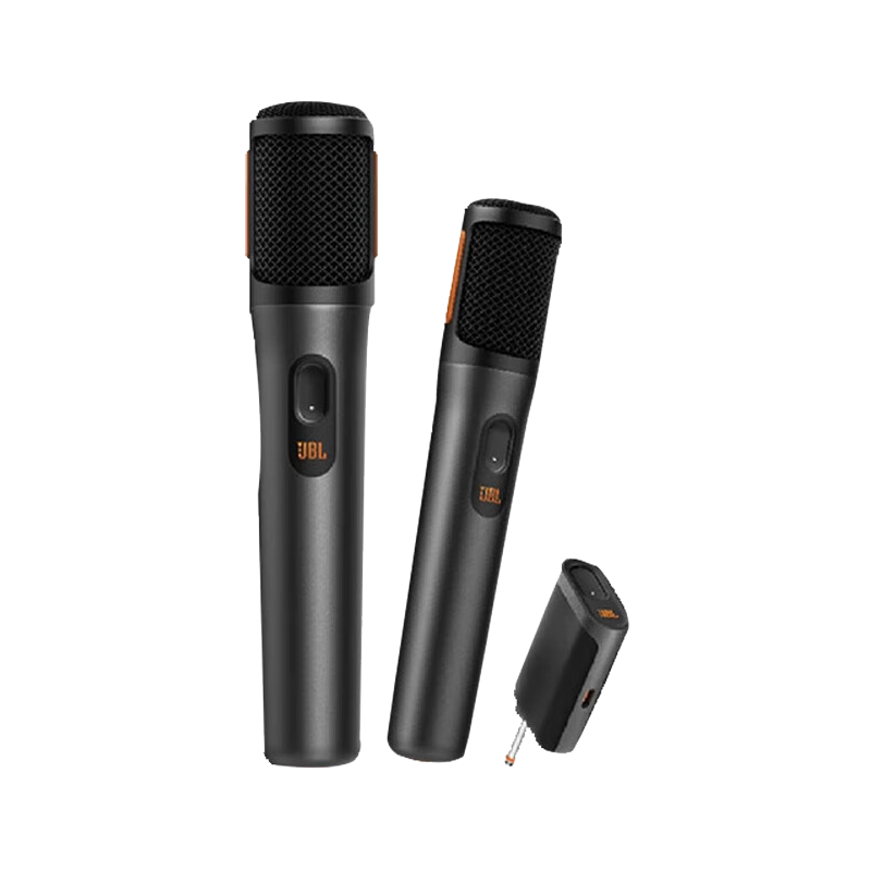 JBL PartyBox Wireless Portable Dual Wireless Microphone UHF Stereo Receiver