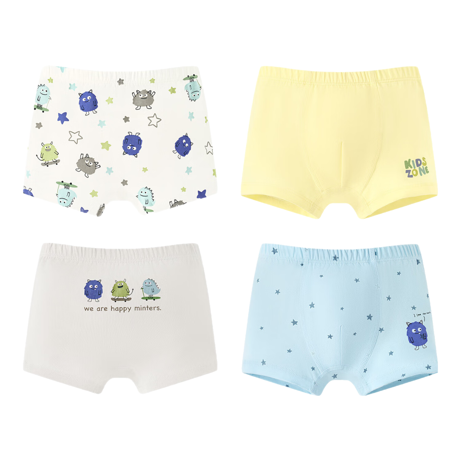 Niduoxiong Boys' Cotton Boxer Briefs, Baby Shorts, Toddler Underwear for Young Childre