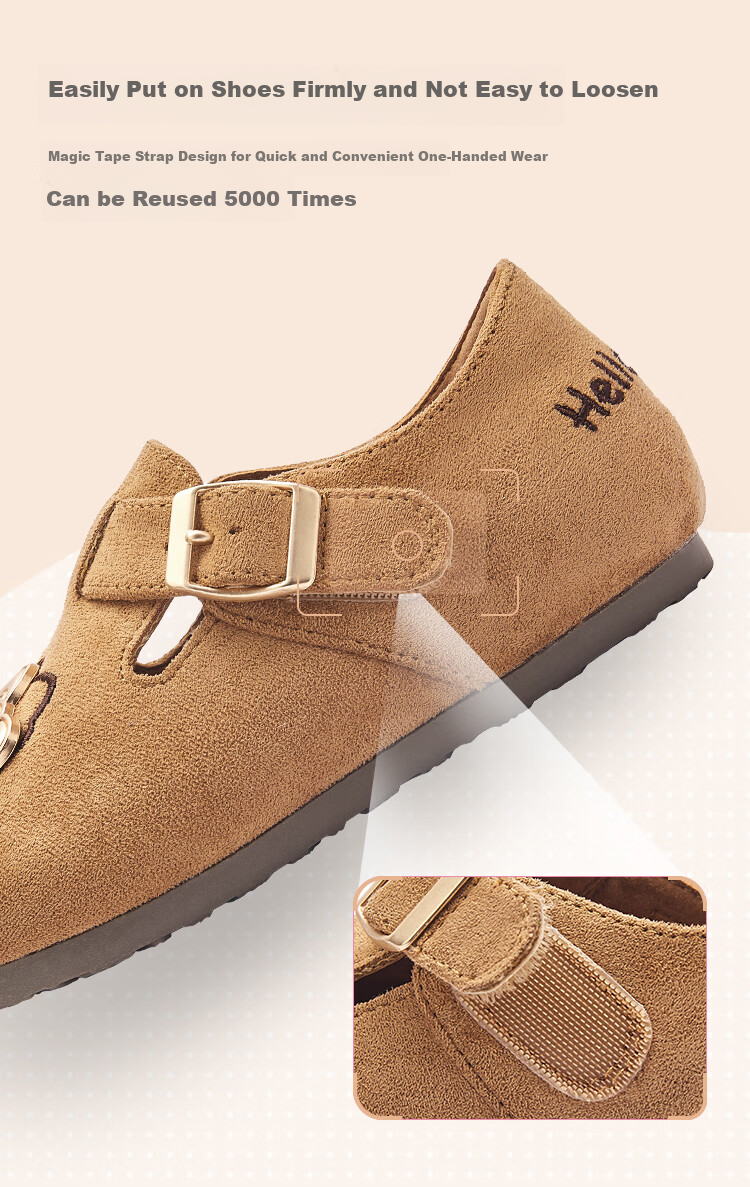 BALABALA Girls' Princess Shoes, Retro Birkenstock-Style Shoes, Spring And Autumn Footwear [Sanrio IP] 208325141020 6