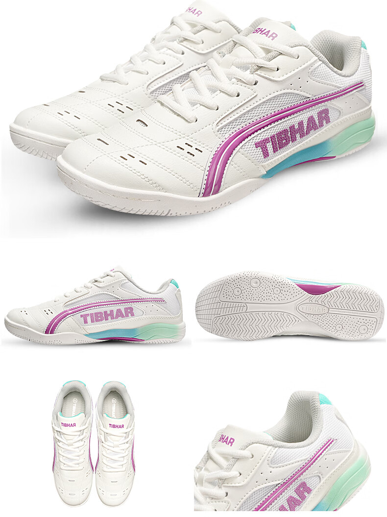 TIBHAR Professional Breathable Durable Table Tennis Shoes for Men and Women 01918 Blue Gold Size 37 10