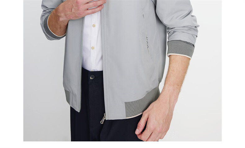 Navigare Men's Triple-Protection Fleece-Lined Jacket, Stand-Up Collar, Commuter Casual Coat, 1331005503 34