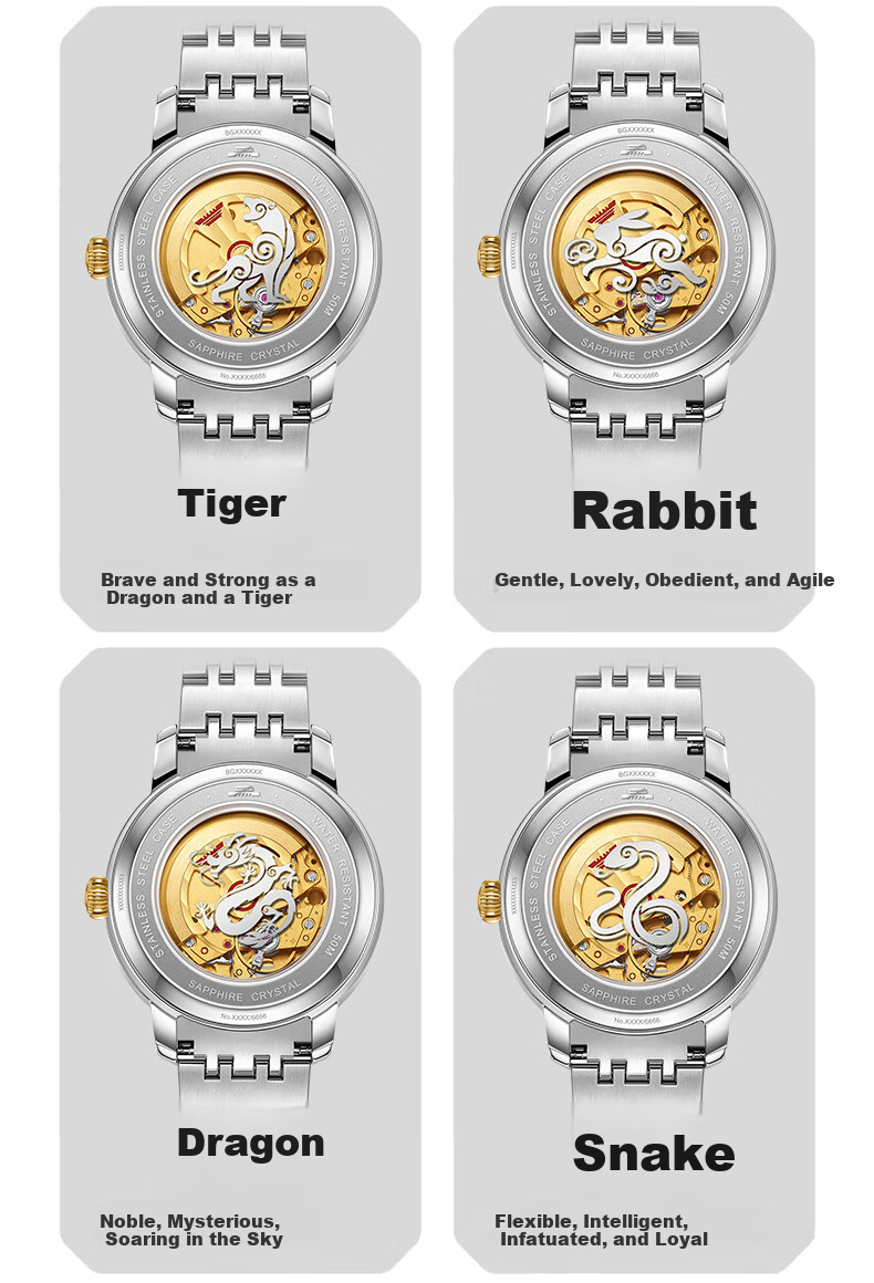 Beijing Watch, Men's Fully Automatic Mechanical Watch, Twelve Zodiac Signs, Hongxing National Watch, Birthday Gift for Me 14