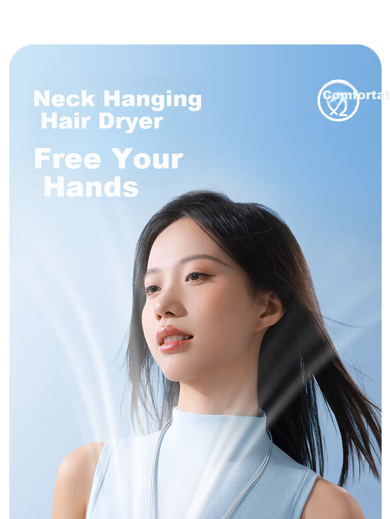 Azeada Handheld Foldable USB Fan, Desktop Neck-Hanging Mini Semiconductor Cooling Ice Pack, Powerful Turbine Fan with Long Battery Life And Quiet Operation, Portable Gift 13