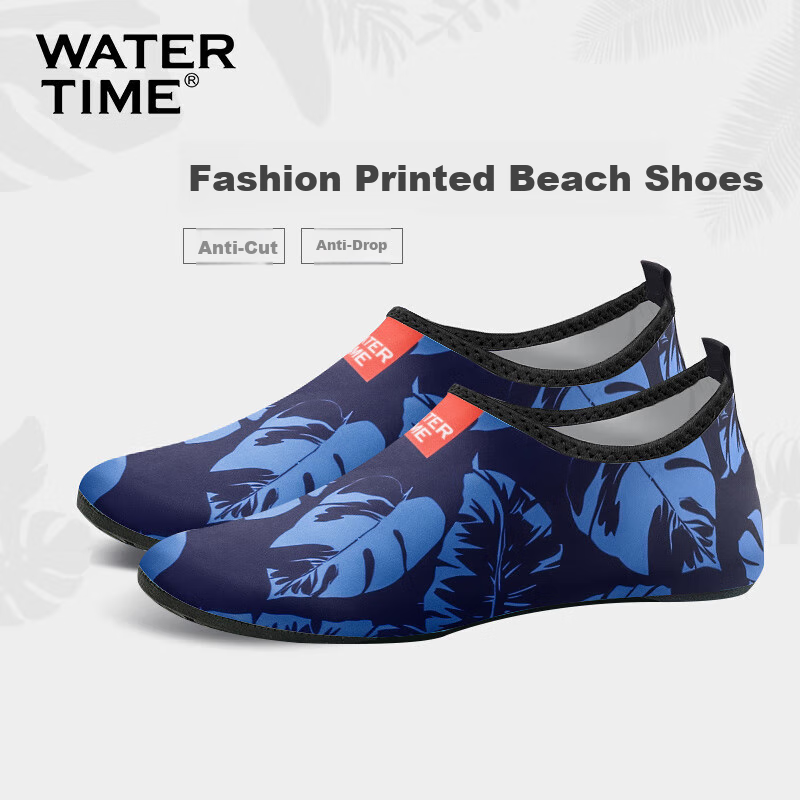 WATERTIME / Shuichuan Quick-Drying Breathable Non-Slip Cut-Resistant Printed Beach Shoes, Seaside Snorkeling Shoes, Stream Tracing And Wading Shoes