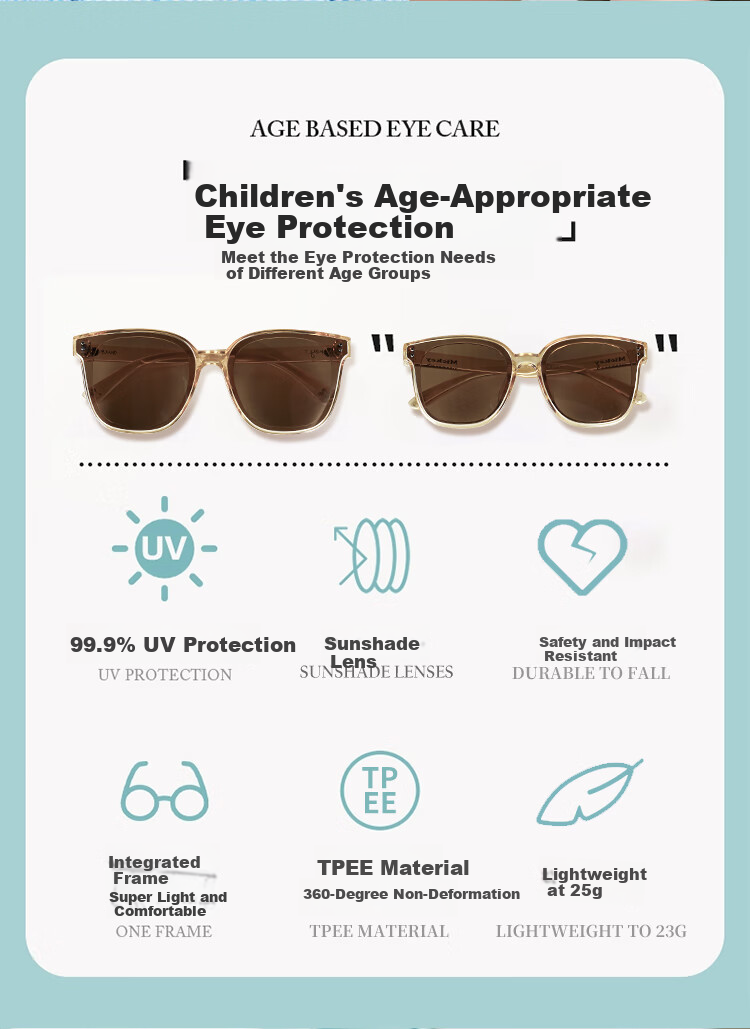 Disney Parent-Child Sunglasses, Classic Square Frame for Men And Women, Large Outdoor Travel UV Protection Glasses for School 1