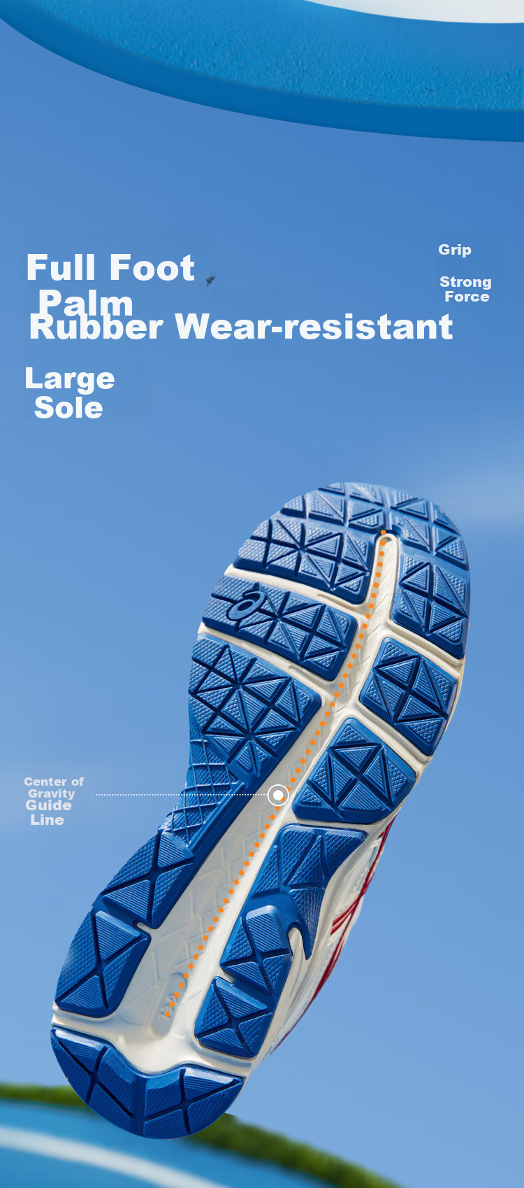 Asics Children's Shoes, Flexible Cushioning Running Shoes, GEL Soft And Comfortable Shock Absorption, CONTANA1014A371 2