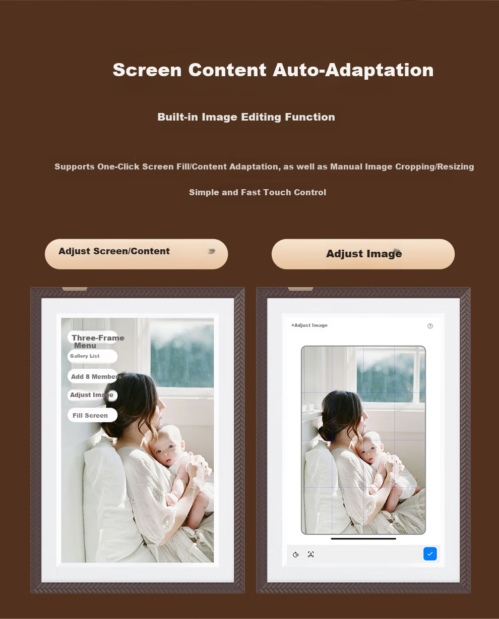 ARZOPA D14Pro 14-inch 2K Ultra HD Digital Photo Frame Smart Cloud Frame Touchscreen Photo Video Player Gift Recommended 11