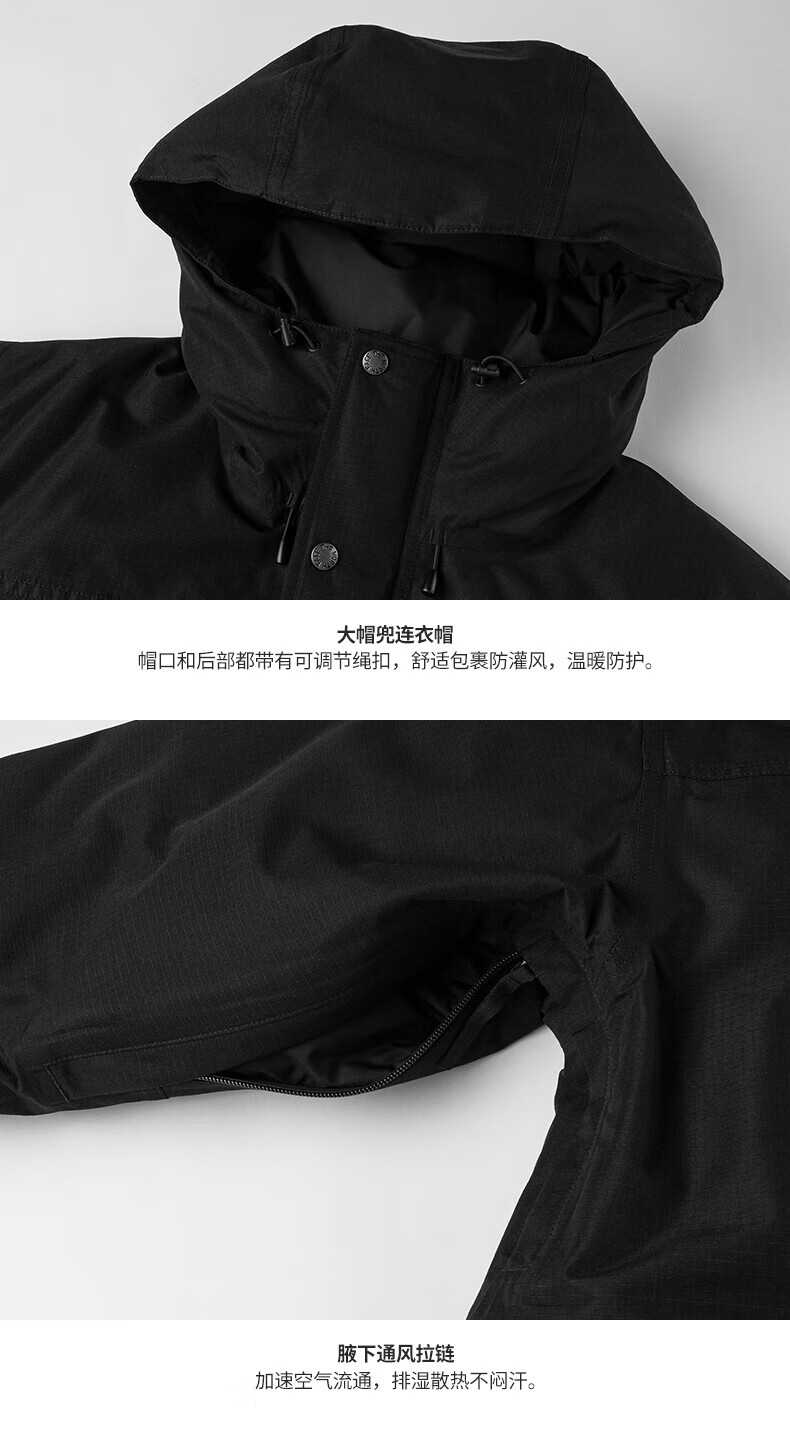 The North Face Men's New Mountain Down Jacket Outdoor Hiking Waterproof Warm Goose Down Coat 8FGH 23