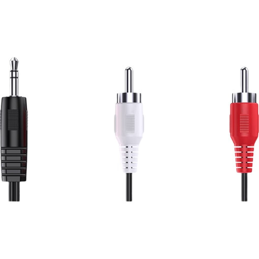 Аудиокабель UNITEK 3.5 мм - 2 RCA, 1.5 метра, Y-C904