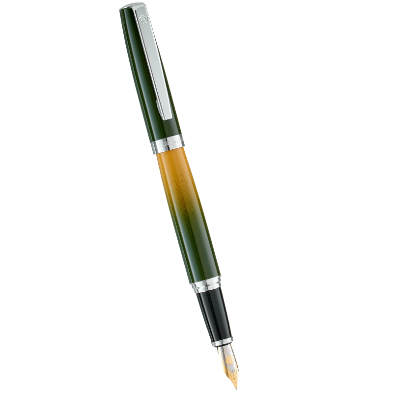 HERO Fountain Pen 382 Business Office Student Daily Writing Iridium Nib Signature Ink Pen Fine Nib Gradient Green