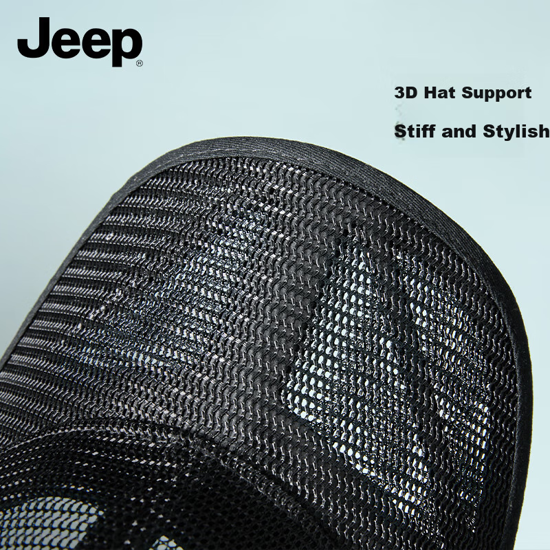 JEEP Baseball Cap for Men And Women, Summer Mesh Quick-Dry Sun Hat, Hiking Cap, Dark Navy Blue