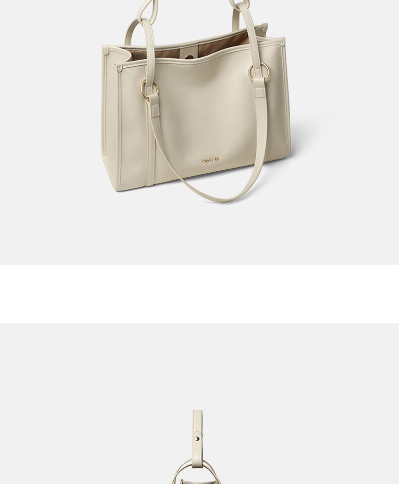 C.BANNER Leather Handbag, Women's Tote Bag, Large Capacity Shoulder Bag, Underarm Bag, Brand Birthday Gift for Girlfriend on May 20 4