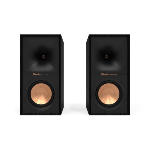Klipsch R-50M HIFI Bookshelf Speakers, TV Sound System, High-Fidelity Passive Speakers, 2.0 Wooden Surround Speakers, Black